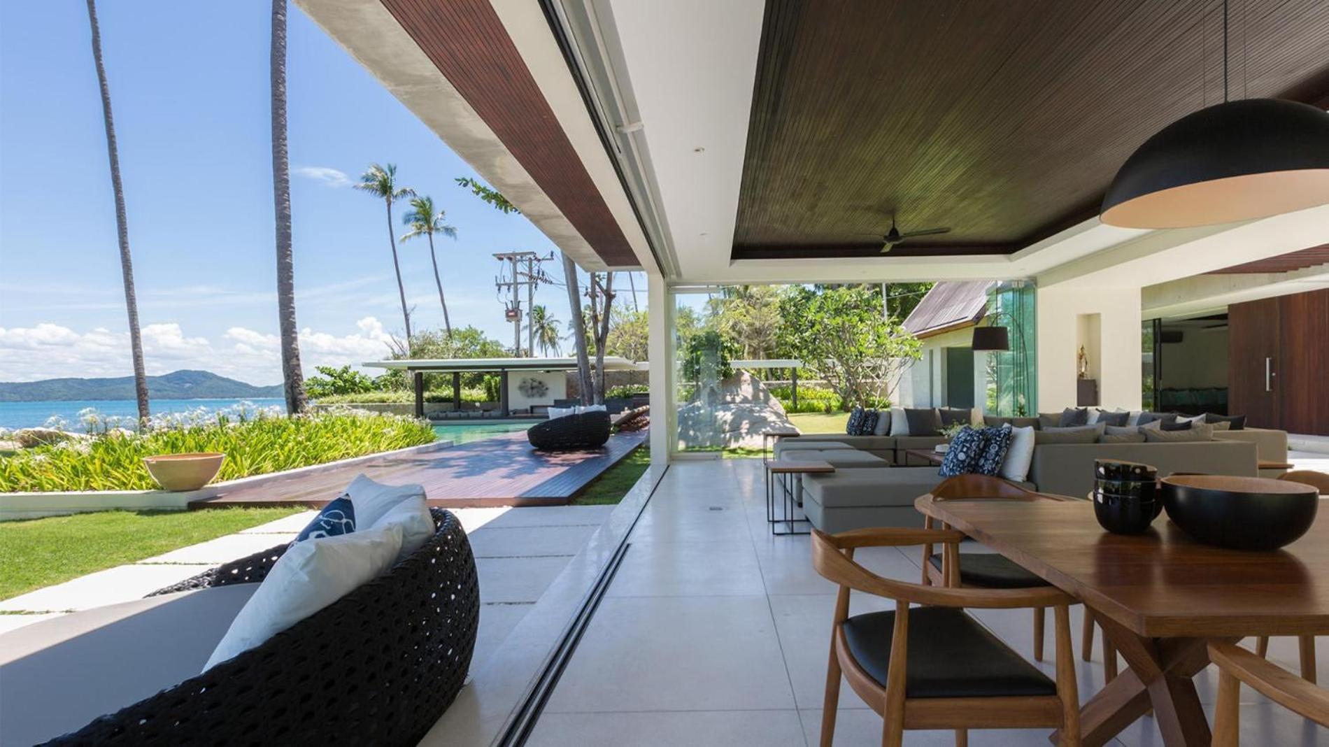 Fashionable Villa Malabar Beachfront 5 Bedrooms Plus 2 Kid'S Bedrooms Laem Sor Eksteriør bilde