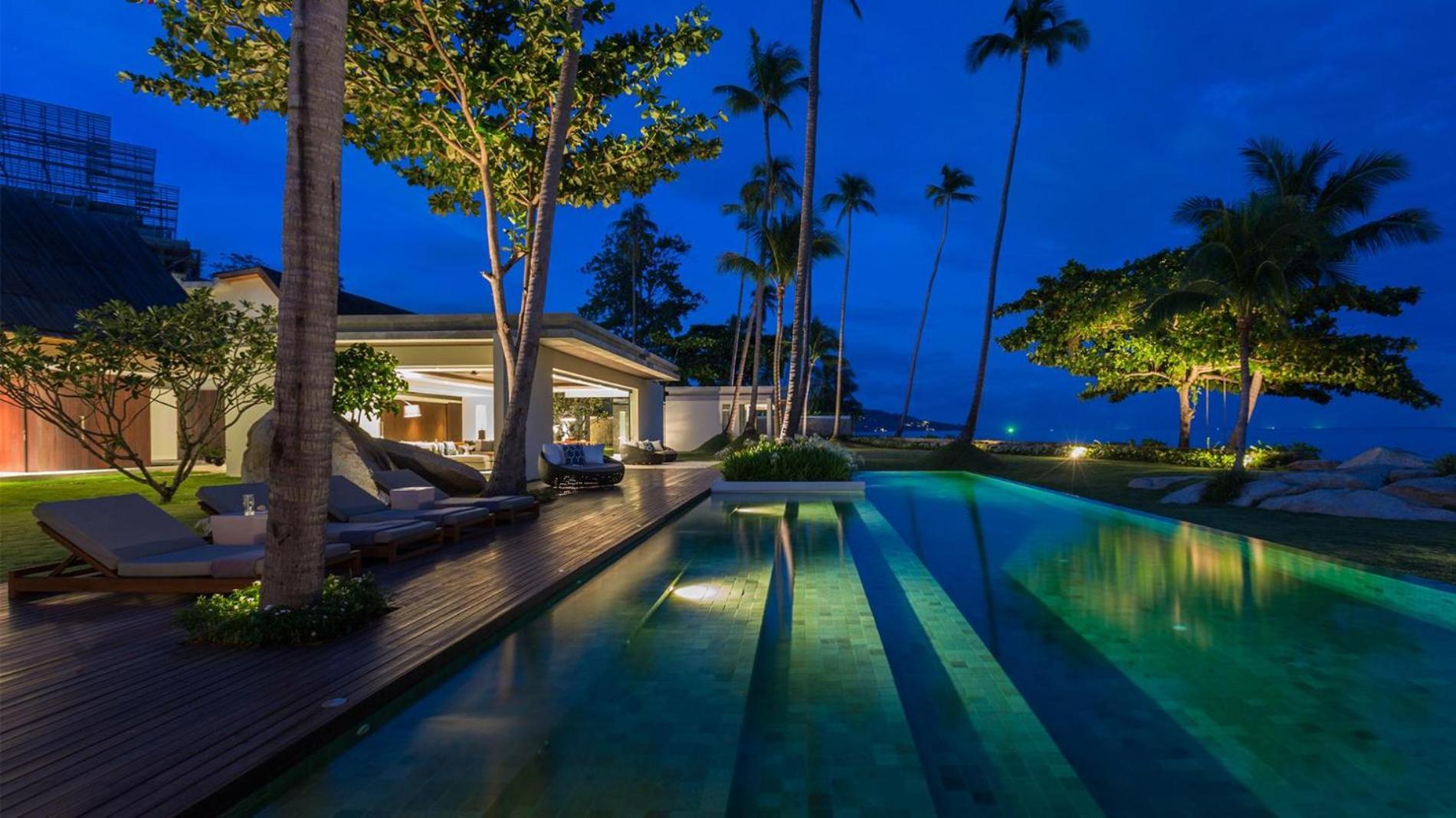 Fashionable Villa Malabar Beachfront 5 Bedrooms Plus 2 Kid'S Bedrooms Laem Sor Eksteriør bilde