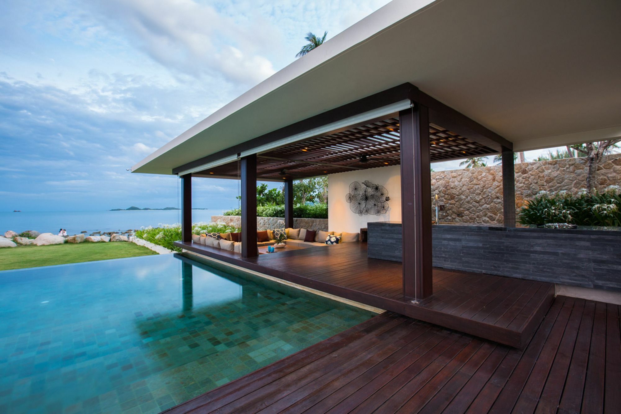 Fashionable Villa Malabar Beachfront 5 Bedrooms Plus 2 Kid'S Bedrooms Laem Sor Eksteriør bilde